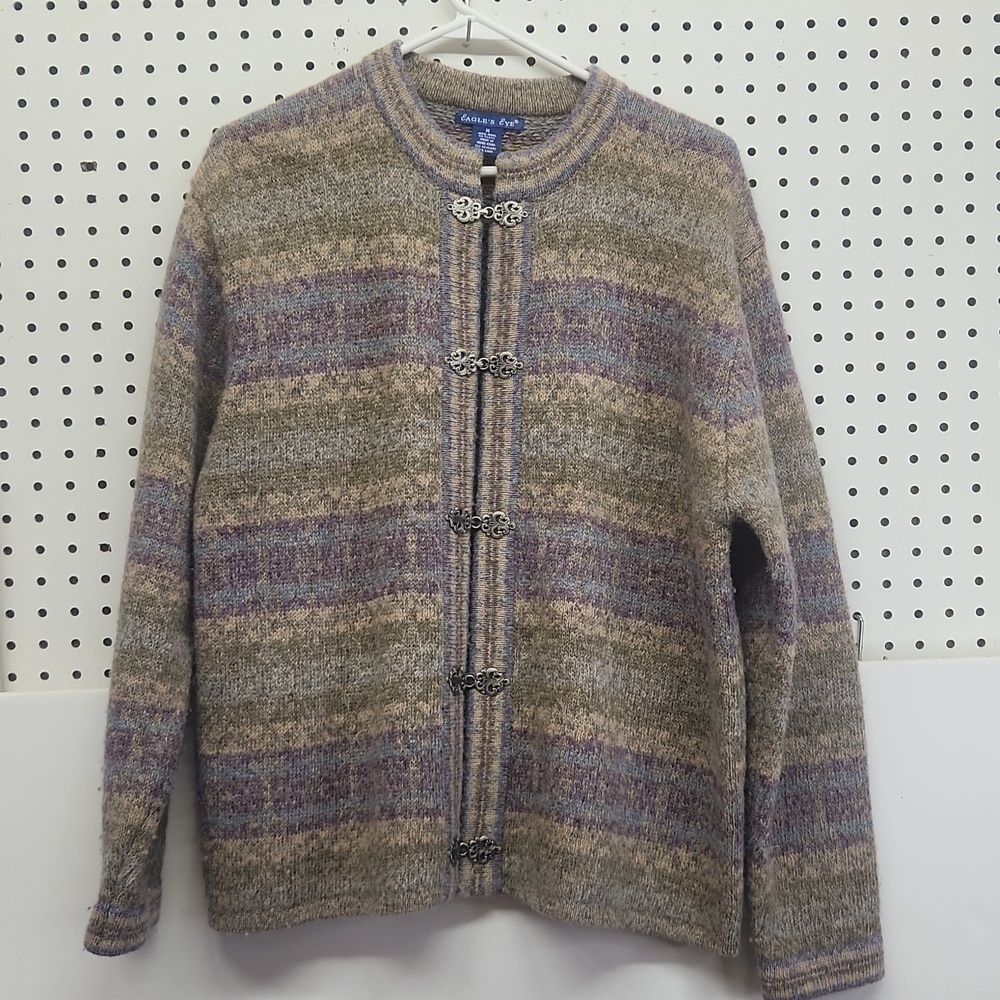 Eagle Eye 100% wool sweater women's size medium EUC